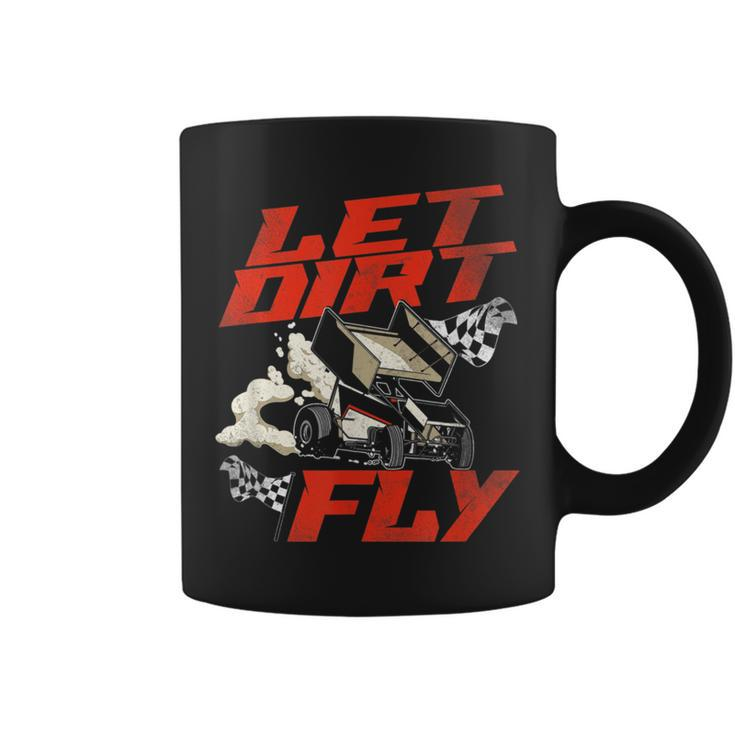 Dirt Track Racing Race Sprint Car Racing Funny Gifts Coffee Mug