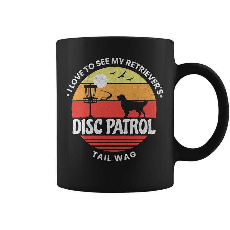 Disc Golf Disc Patrol For Golden Retriever Lovers Coffee Mug
