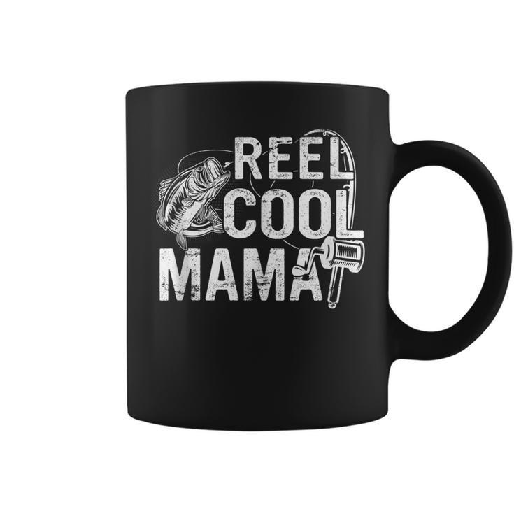 Distressed Reel Cool Mama Fishing Mothers Day  Gift For Women Coffee Mug