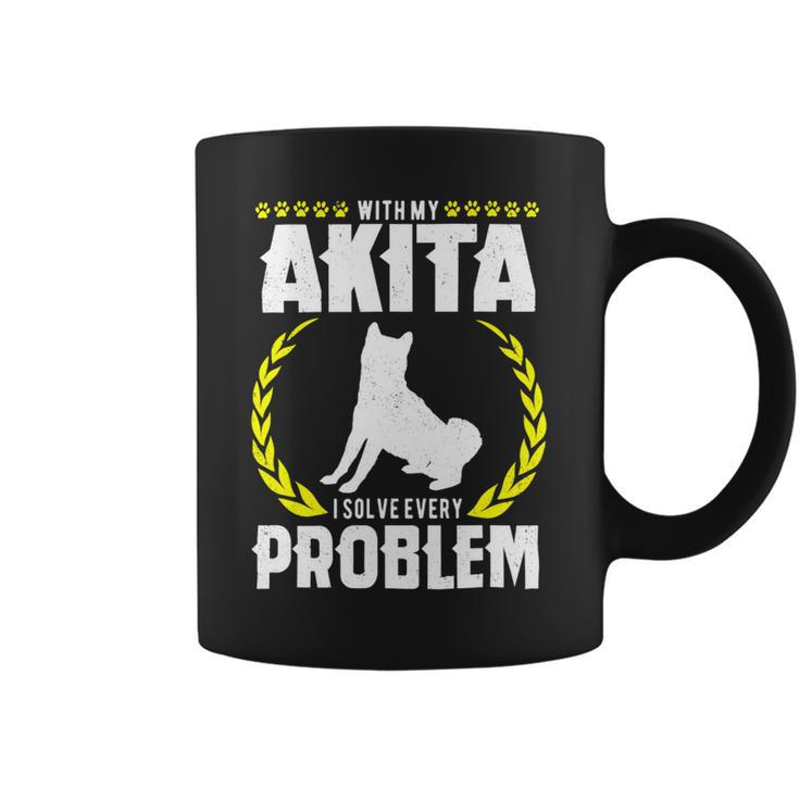 Dog Akita Vintage Akita Dog Shirt Dog Mom Gift Dog Dad Akita Lover 3 Coffee Mug