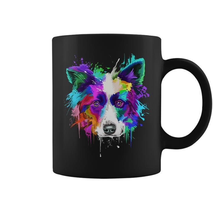 Dog Border Collie Splash Gift For Dog Lovers Coffee Mug