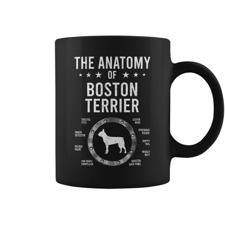 Dog Boston Terrier Anatomy Of Boston Terrier Dog Lover 8 Coffee Mug