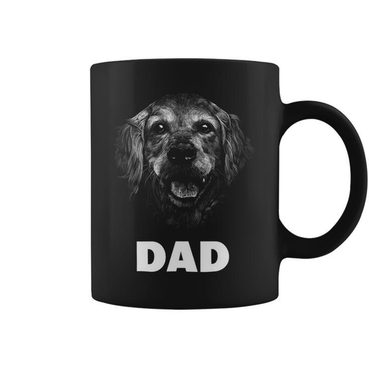 Dog Breed Face Lover Golden Retriever Dad Coffee Mug