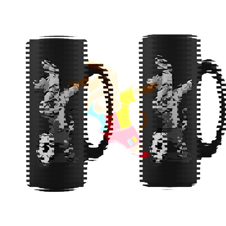 Dog Dabbing Soccer Cameroon Jersey Cameroonian Coffee Mug