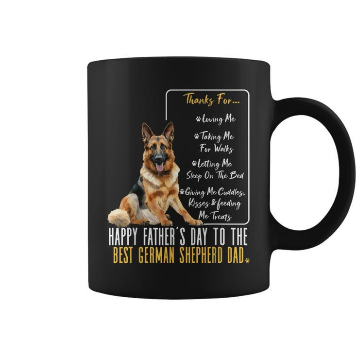 Dog Dad Happy Fathers Day To The Best German Shepherd Dad  Coffee Mug