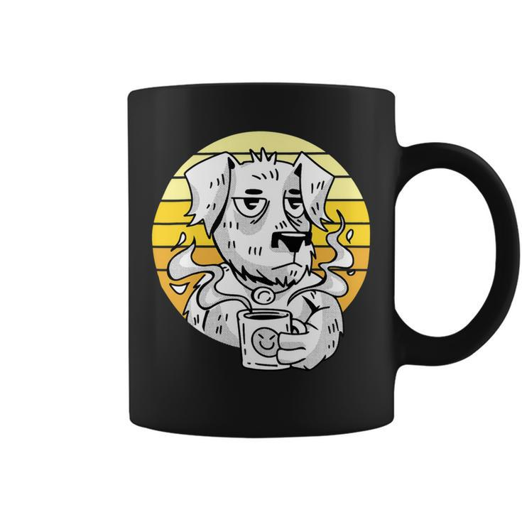Dog Dad Shirt Golden Retriever Vintage Dog Coffee Lover Coffee Mug