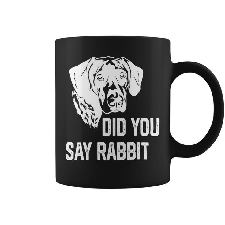 Dog German Shorthaired Did You Say Rabbit German Shorthaired Pointer Dad Mom 2 Coffee Mug