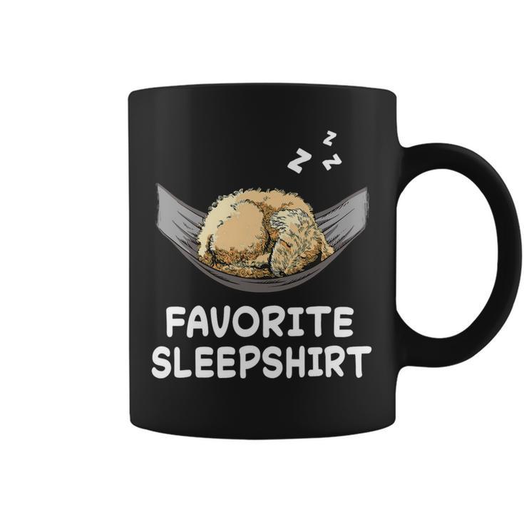 Dog Goldendoodle Dogs Nap Sleeping Sleep Pajama Nightgown Coffee Mug