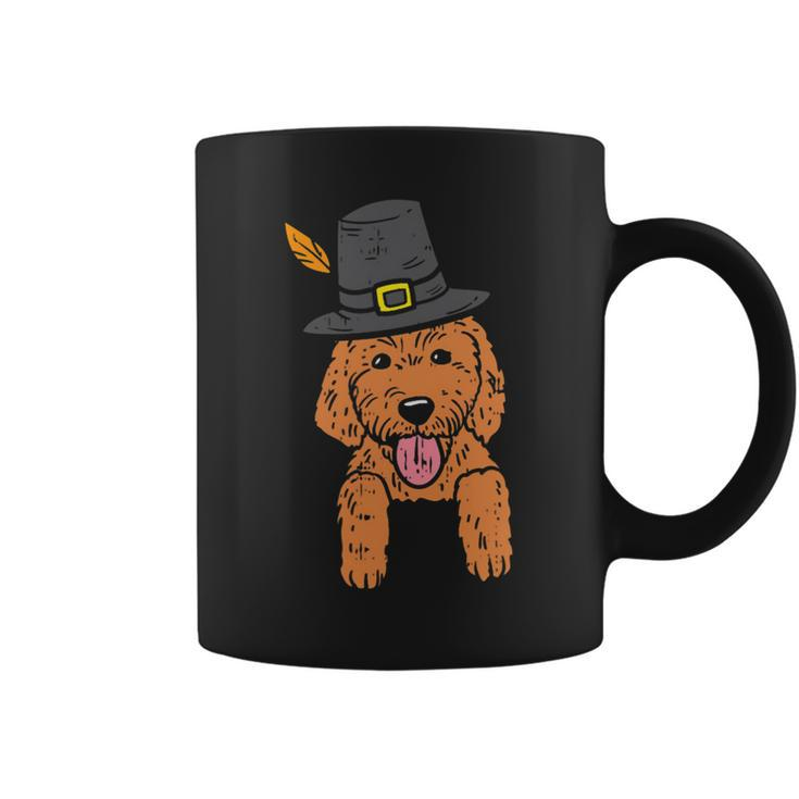 Dog Goldendoodle Pocket Pilgrim Goldendoodle Dog Lover Cute Thanksgiving Gift Coffee Mug