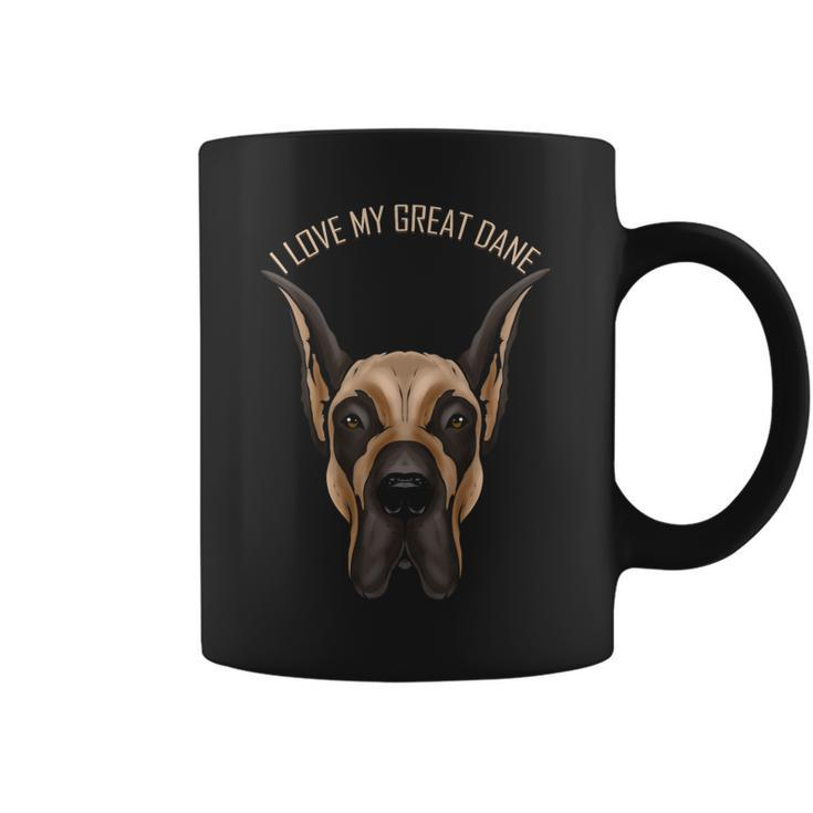 Dog Lover I Love My Great Dane Coffee Mug