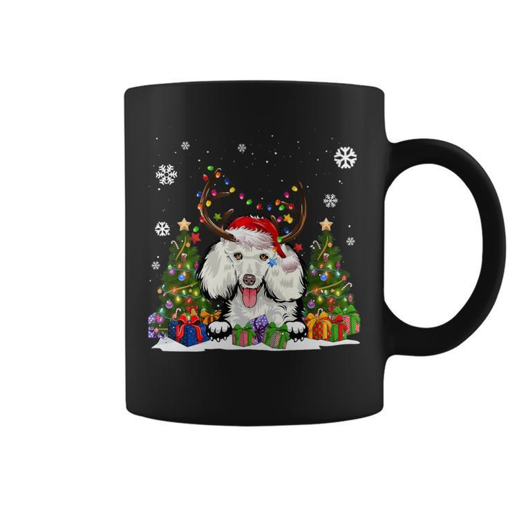 Dog Lovers Cute Poodle Santa Hat Ugly Christmas Sweater Coffee Mug