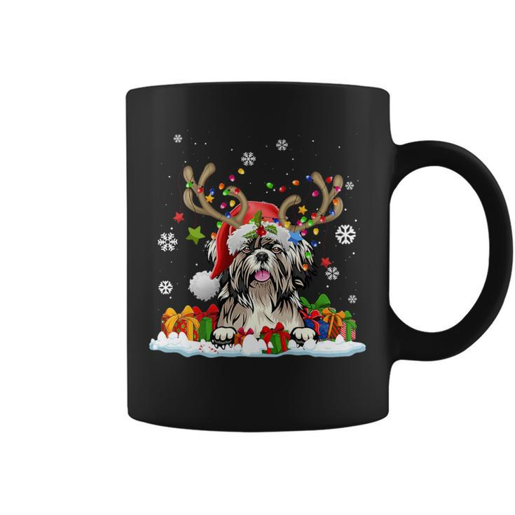 Dog Lovers Cute Shih Tzu Santa Hat Ugly Christmas Sweater Coffee Mug