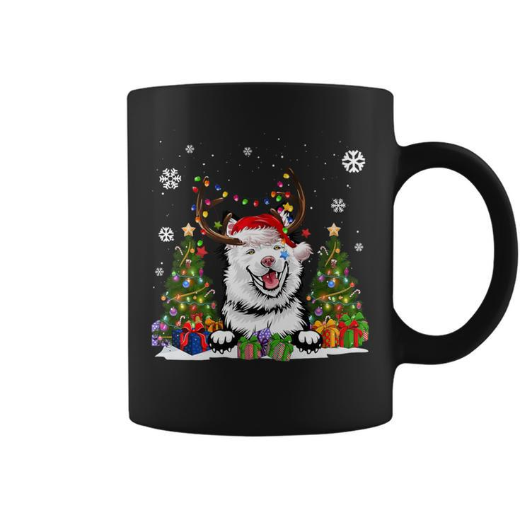 Dog Lovers Finnish Lapphund Santa Hat Ugly Christmas Sweater Coffee Mug