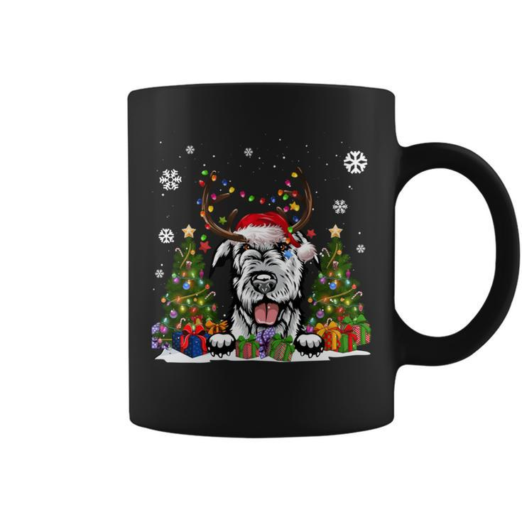 Dog Lovers Irish Wolfhound Santa Hat Ugly Christmas Sweater Coffee Mug