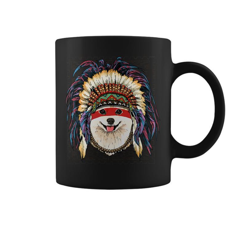 Dog Pomeranian Native Indian Pomeranian Native American Indian Dog Lovers 525 Coffee Mug