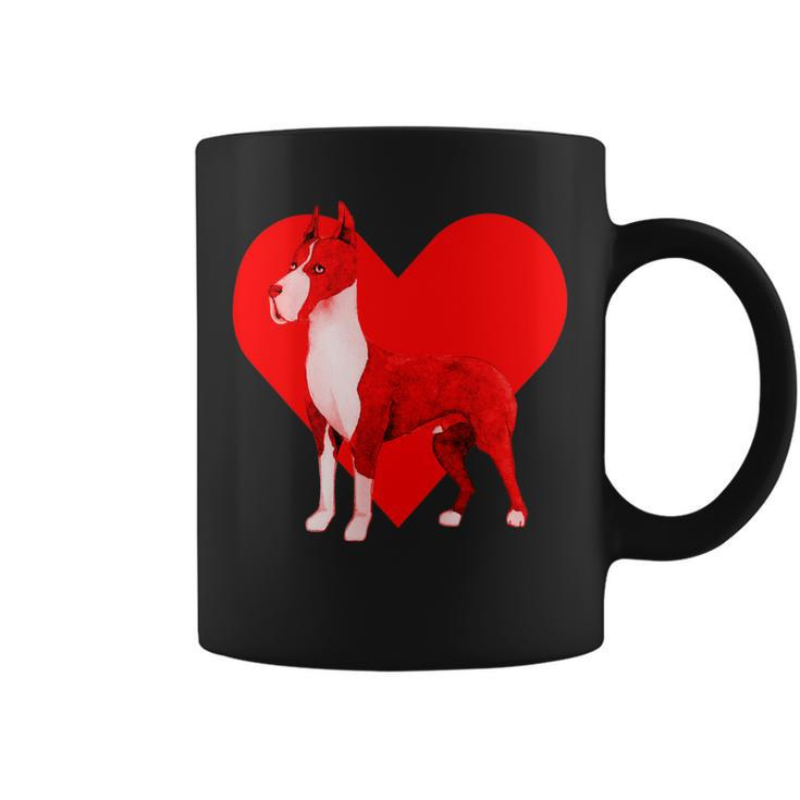 Dog Red Heart Great Dane Coffee Mug