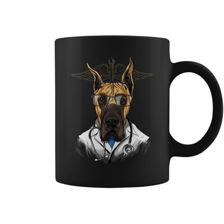 Dogtor Great Dane Vet Doctor Physician Surgeon Dog Lover Coffee Mug