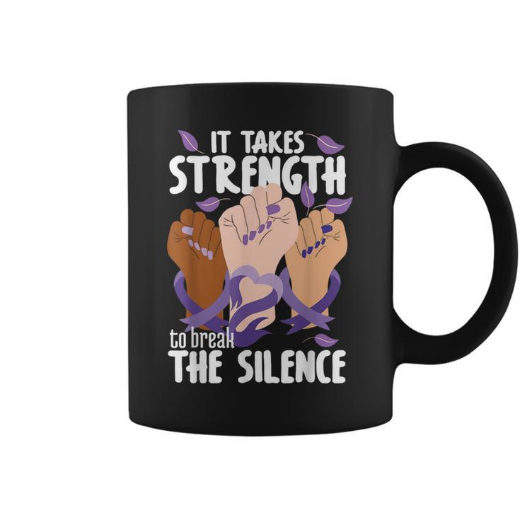 Domestic Violence Awareness Break The Silence Coffee Mug