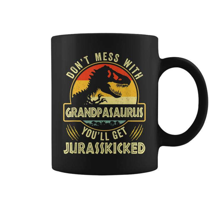 Dont Mess With Grandpasaurus Youll Get Jurasskicked Vintage  Coffee Mug