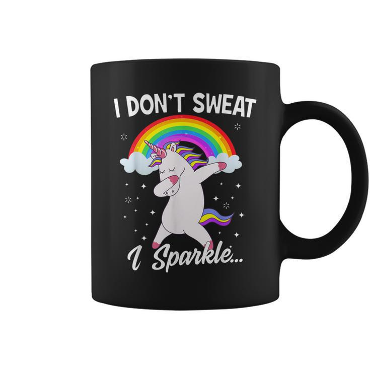 I Don't Sweat I Sparkle Unicorn Christmas Coffee Mug