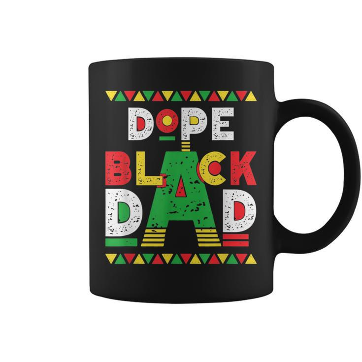 Dope Black Dad African American Black Dad Pride Fathers Day  Coffee Mug