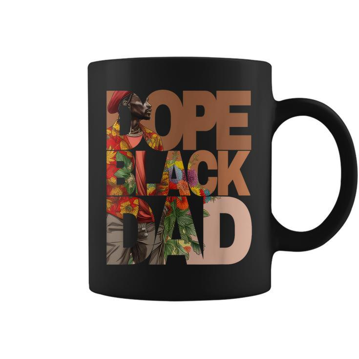 Dope Black Dad Junenth Black History Month Pride Fathers  Coffee Mug