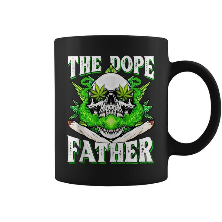 Dope Father Dopest Dad Papa Weed Cannabis Fathers Day  Coffee Mug