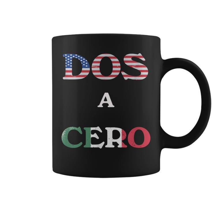 Dos A Cero Usa Vs Mexico Game  By Flags Coffee Mug