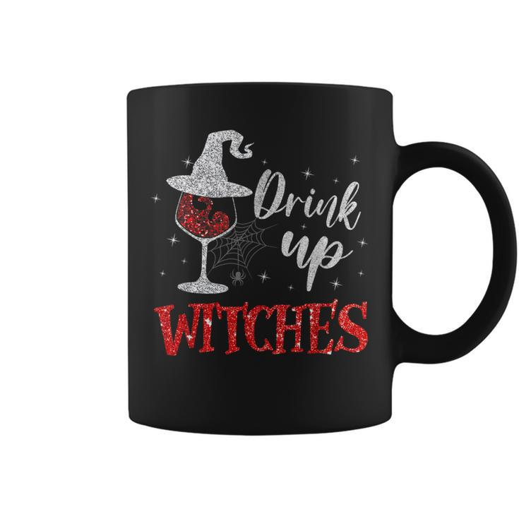 Drink Up Witches Wine Glass Halloween Drinking Coffee Mug