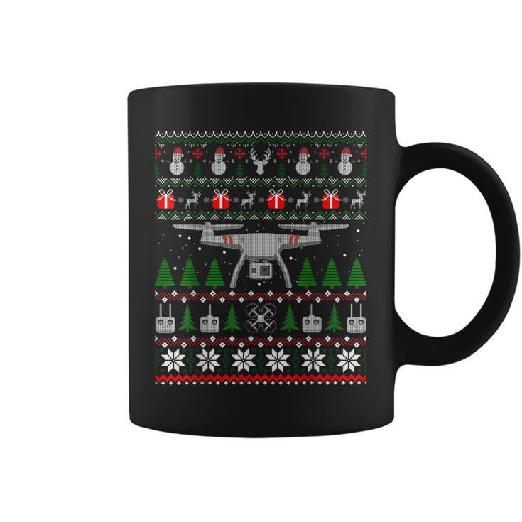 Drone Ugly Christmas Sweater Quadcopter Coffee Mug