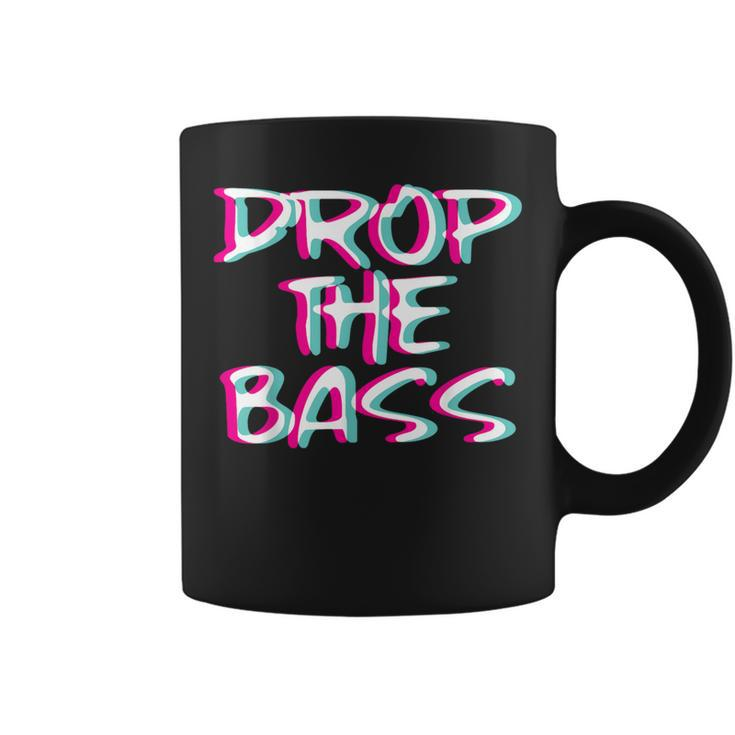 Drop The Bass Outfit I Trippy Edm Festival Clothing Techno Coffee Mug