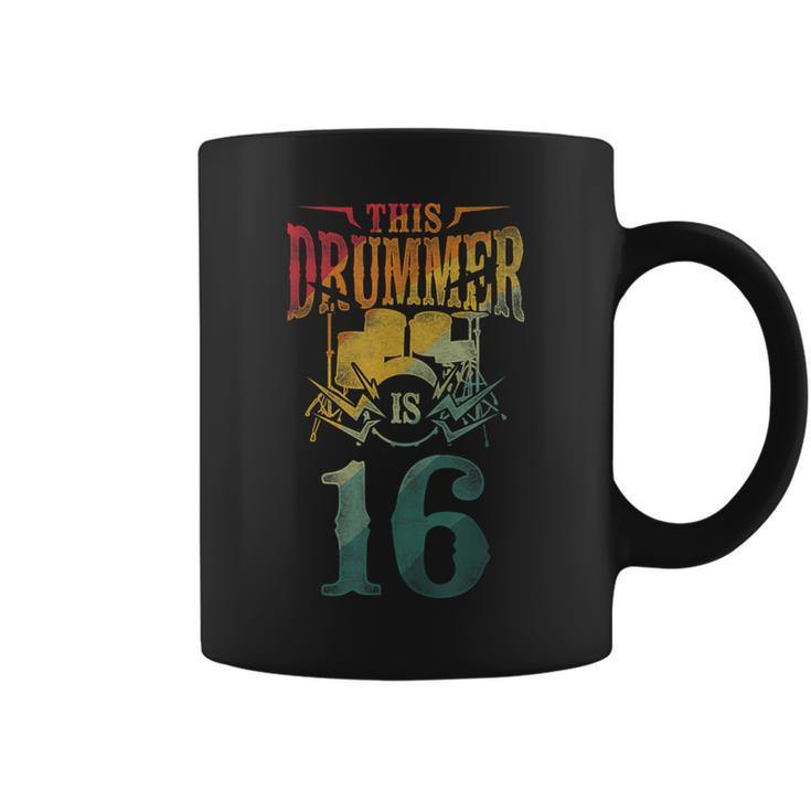 This Drummer Is 16 Percussionist Drummer 16Th Birthday Coffee Mug