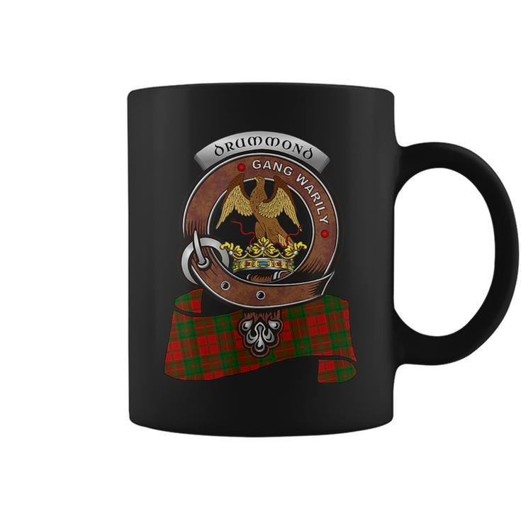 Drummond Scottish Clan Badge & Tartan Coffee Mug