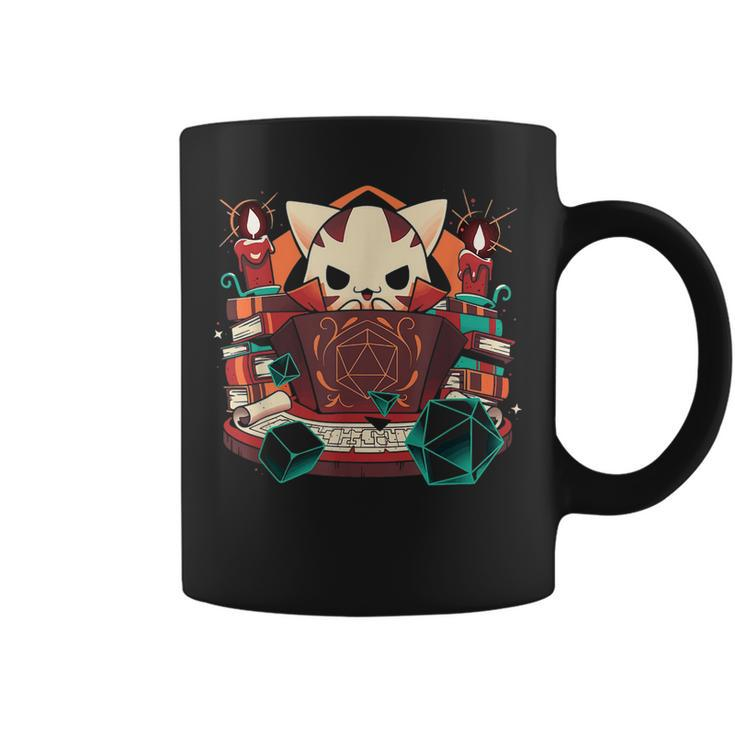 Dungeon And Cats Tabletop Gaming Role Player Coffee Mug