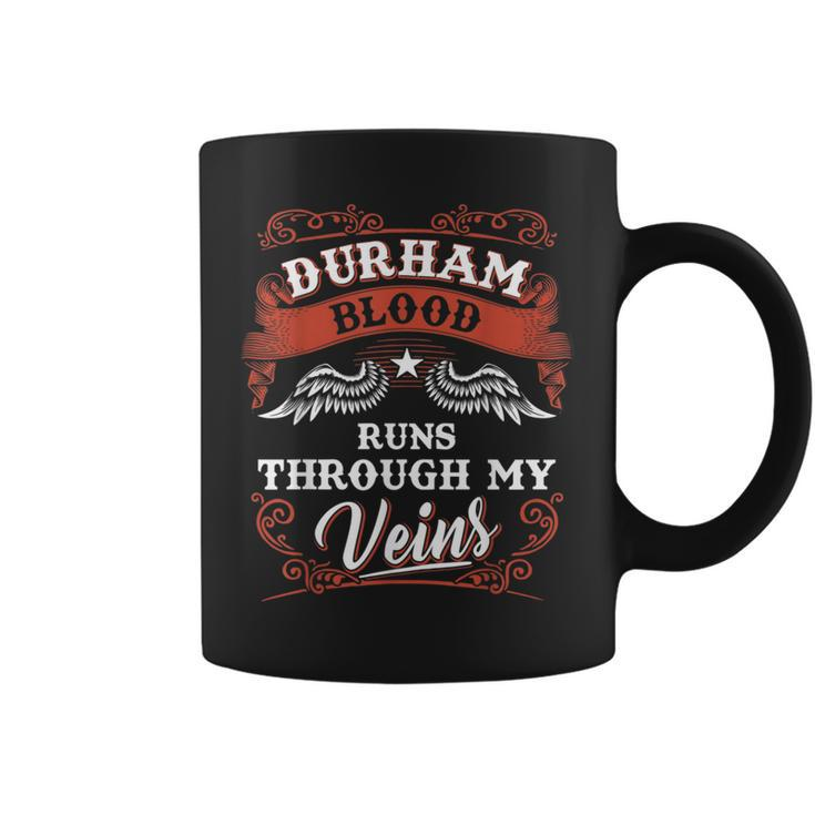 Durham Blood Runs Through My Veins Family Christmas Coffee Mug