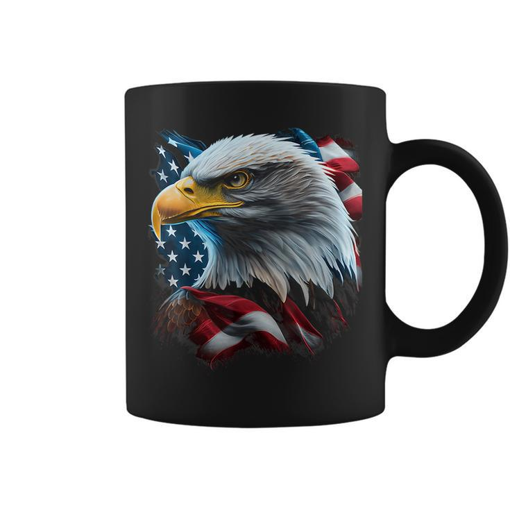 Eagle American Flag Graphic For Men Women Boys Girls  Coffee Mug