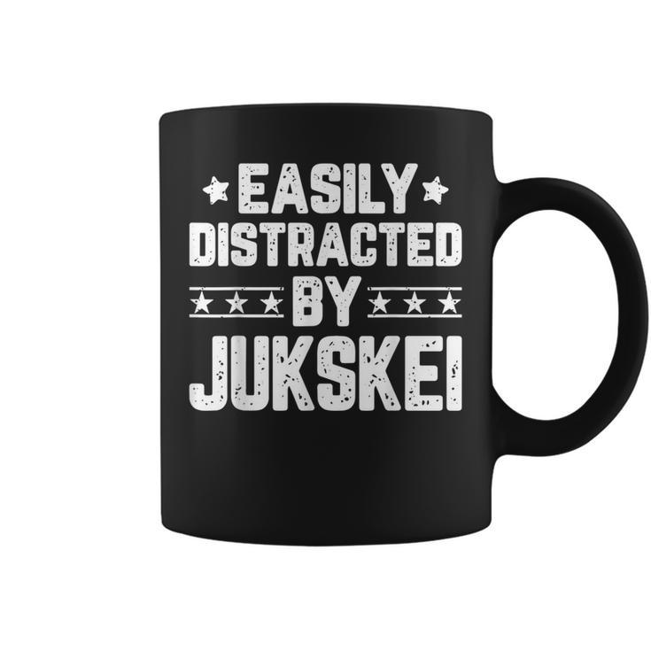 Easily Distracted By Jukskei Sports Jukskei Lover Coffee Mug