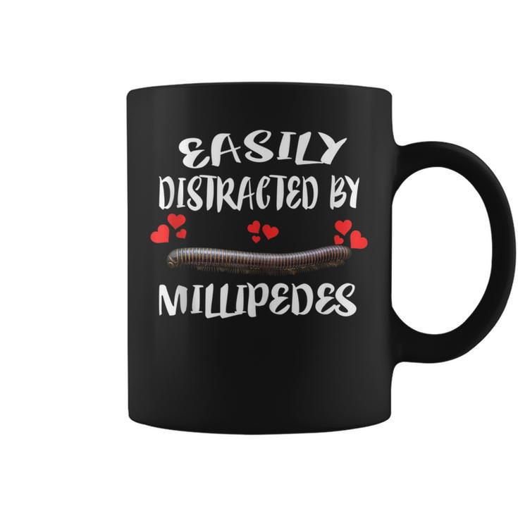 Easily Distracted By Millipedes Animal Lover Coffee Mug