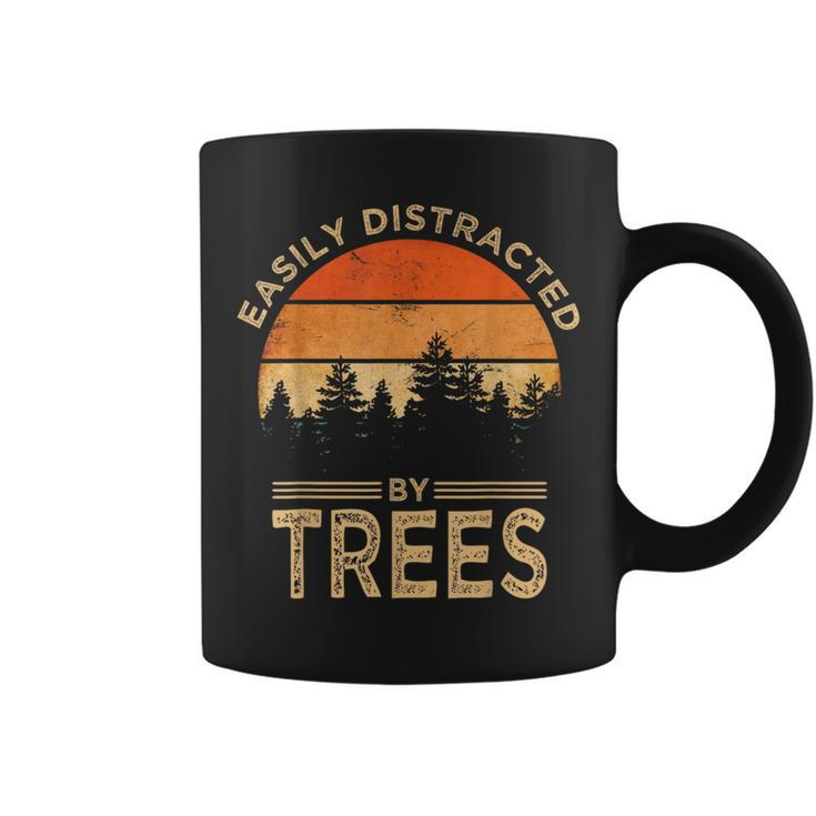 Easily Distracted By Trees Vintage Tree Coffee Mug