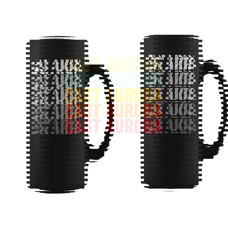 East Aurora New York East Aurora Ny Retro Vintage Text Coffee Mug