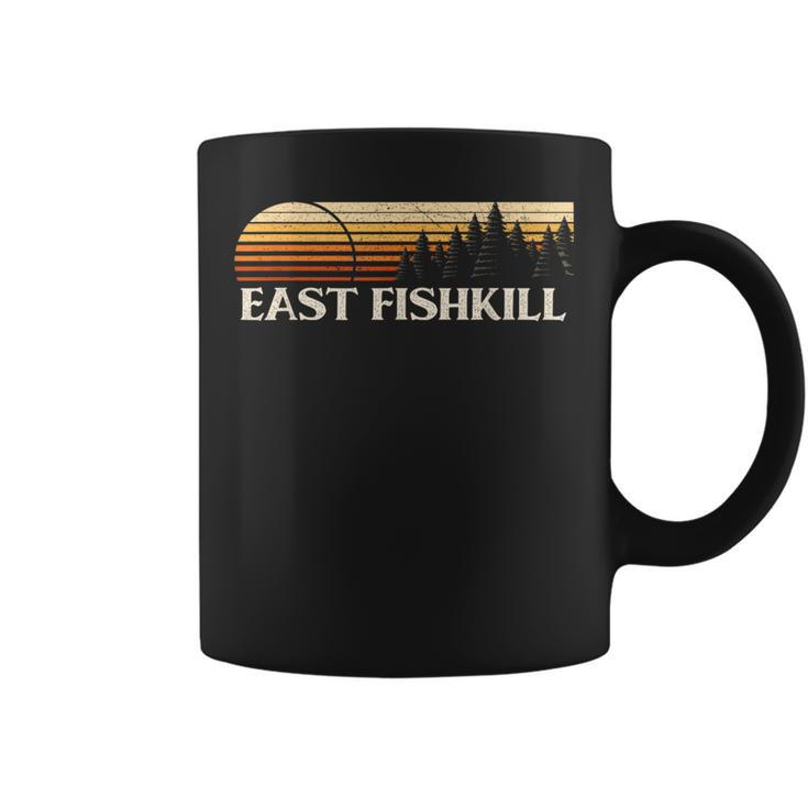 East Fishkill Ny Vintage Evergreen Sunset Eighties Retro Coffee Mug