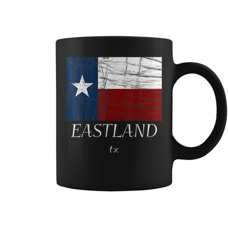 Eastland Tx City State Texas Flag Coffee Mug