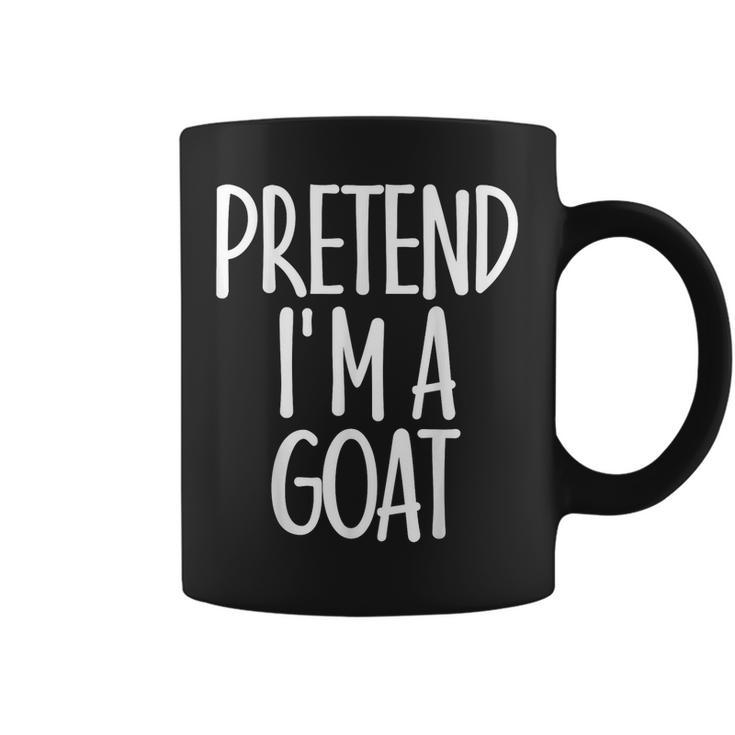 Easy Pretend Im Goat Costume Gift Funny Farmer Halloween  Coffee Mug