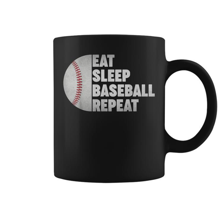 Eat Sleep Baseball Repeat Baseball Player Funny Baseball Baseball Funny Gifts Coffee Mug