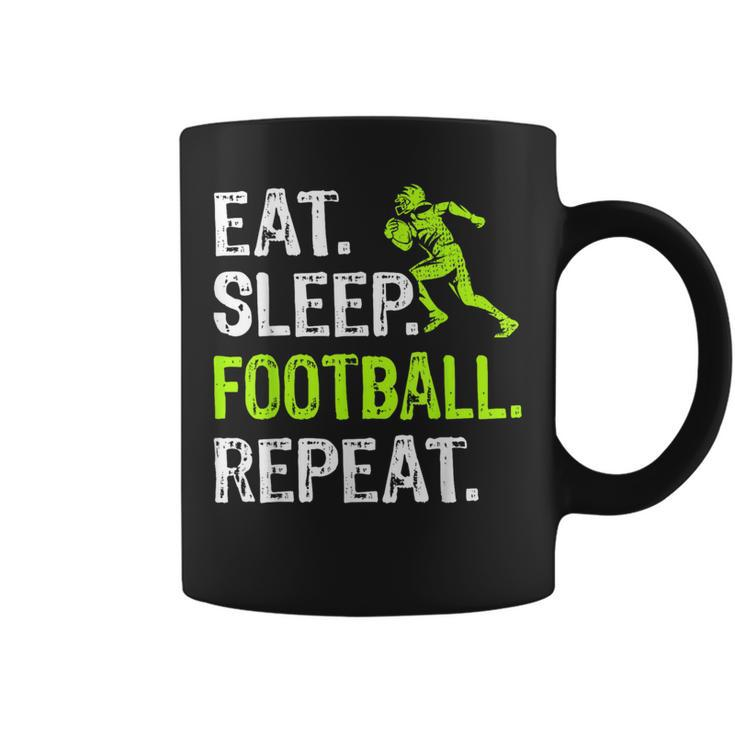 Eat Sleep Football Repeat Football Player Coffee Mug