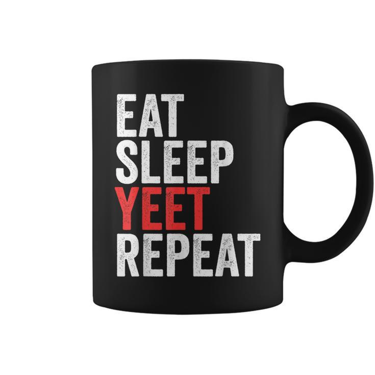 Eat Sleep Yeet Repeat Popular Dance Quote Coffee Mug