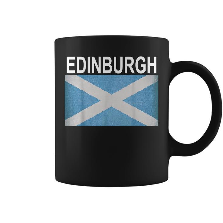 Edinburg Scotland Flag Artistic City Coffee Mug