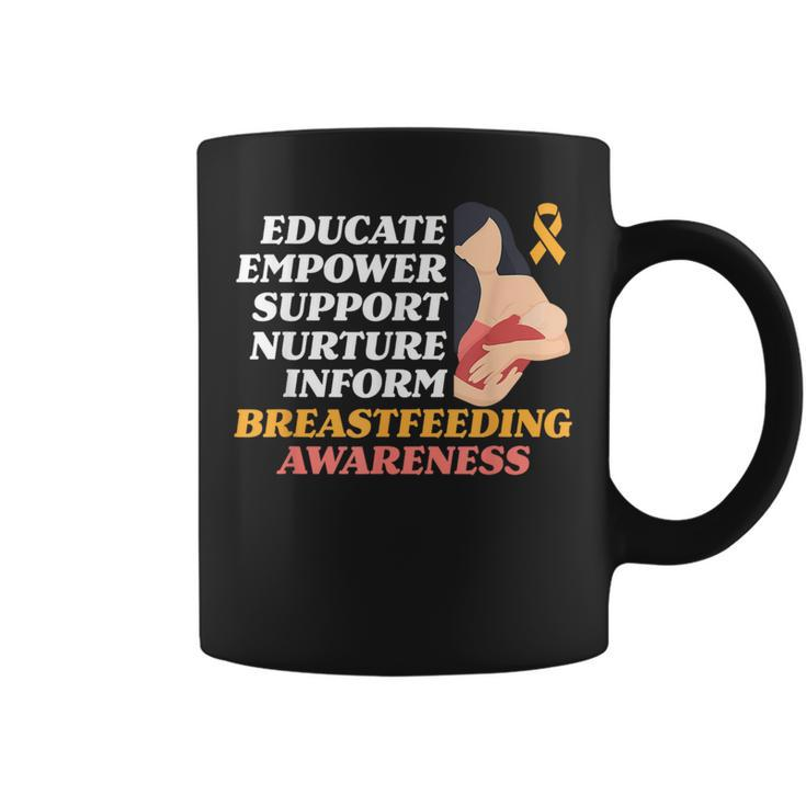 Educate Empower Support Breastfeeding Breastfeed Awareness Coffee Mug