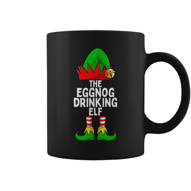 Eggnog Drinking Elf Matching Family Christmas Coffee Mug
