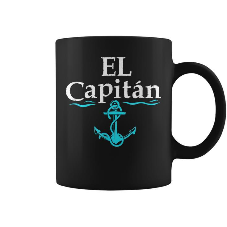 El Capitan Boat Captain Skipper Anchor Boating Sailing  Coffee Mug